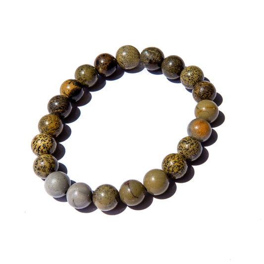 Natural Dendritic Jasper Bracelet